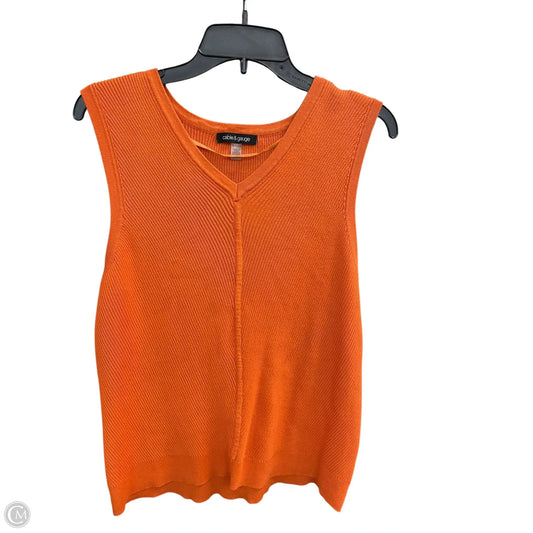 Top Sleeveless By Cable And Gauge In Orange, Size: Xl