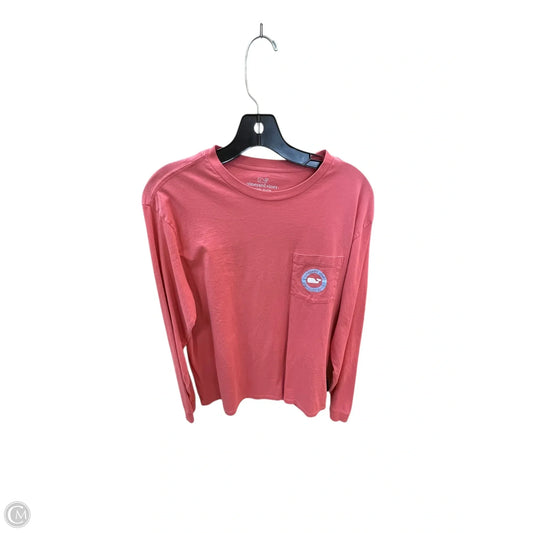 Top Long Sleeve By Vineyard Vines In Pink, Size: M
