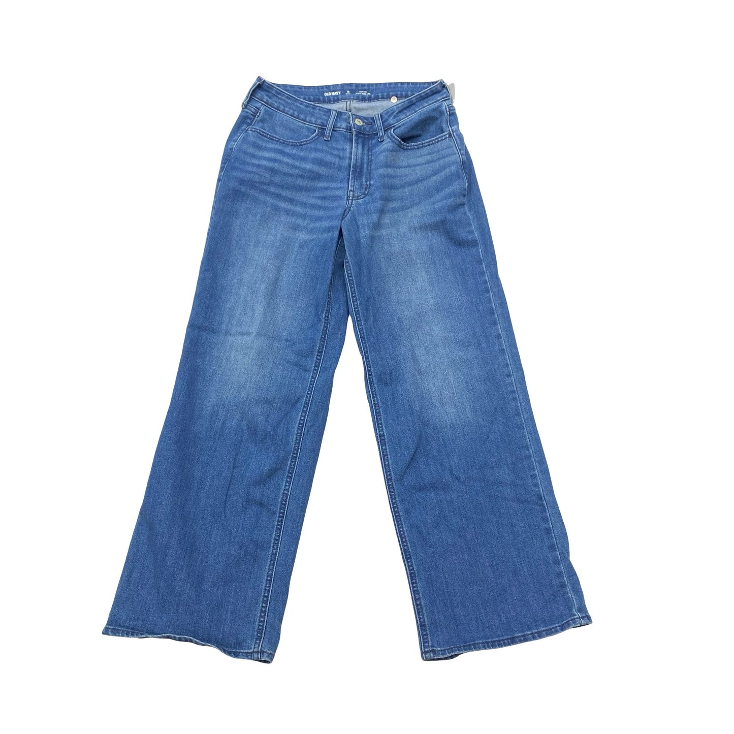 Jeans Wide Leg By Old Navy In Blue Denim, Size:10P