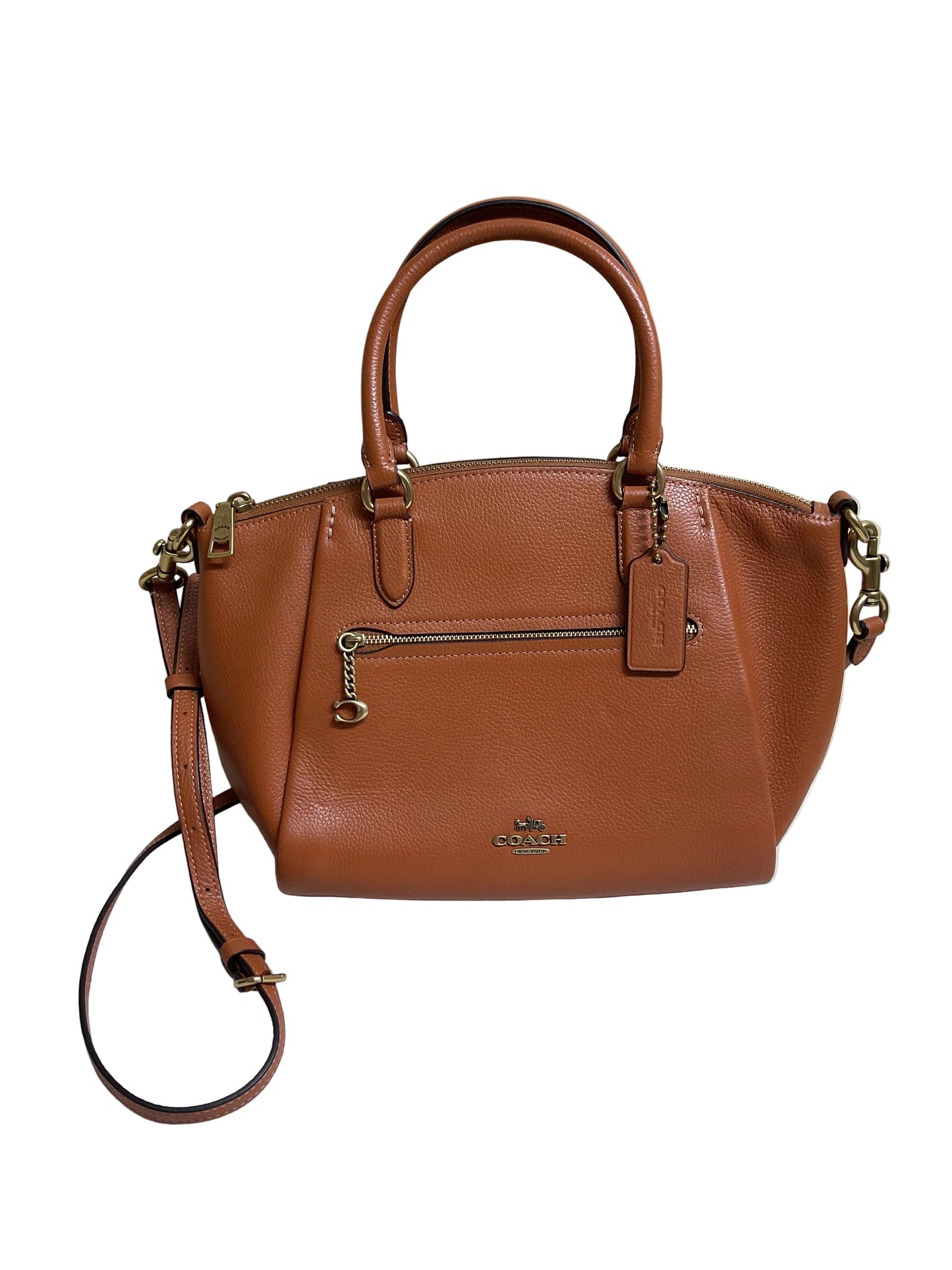 Handbag Designer By Coach In Brown, Size:Medium