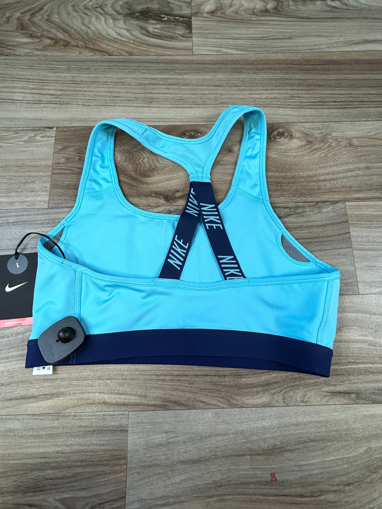 Blue Athletic Bra Nike Apparel, Size L