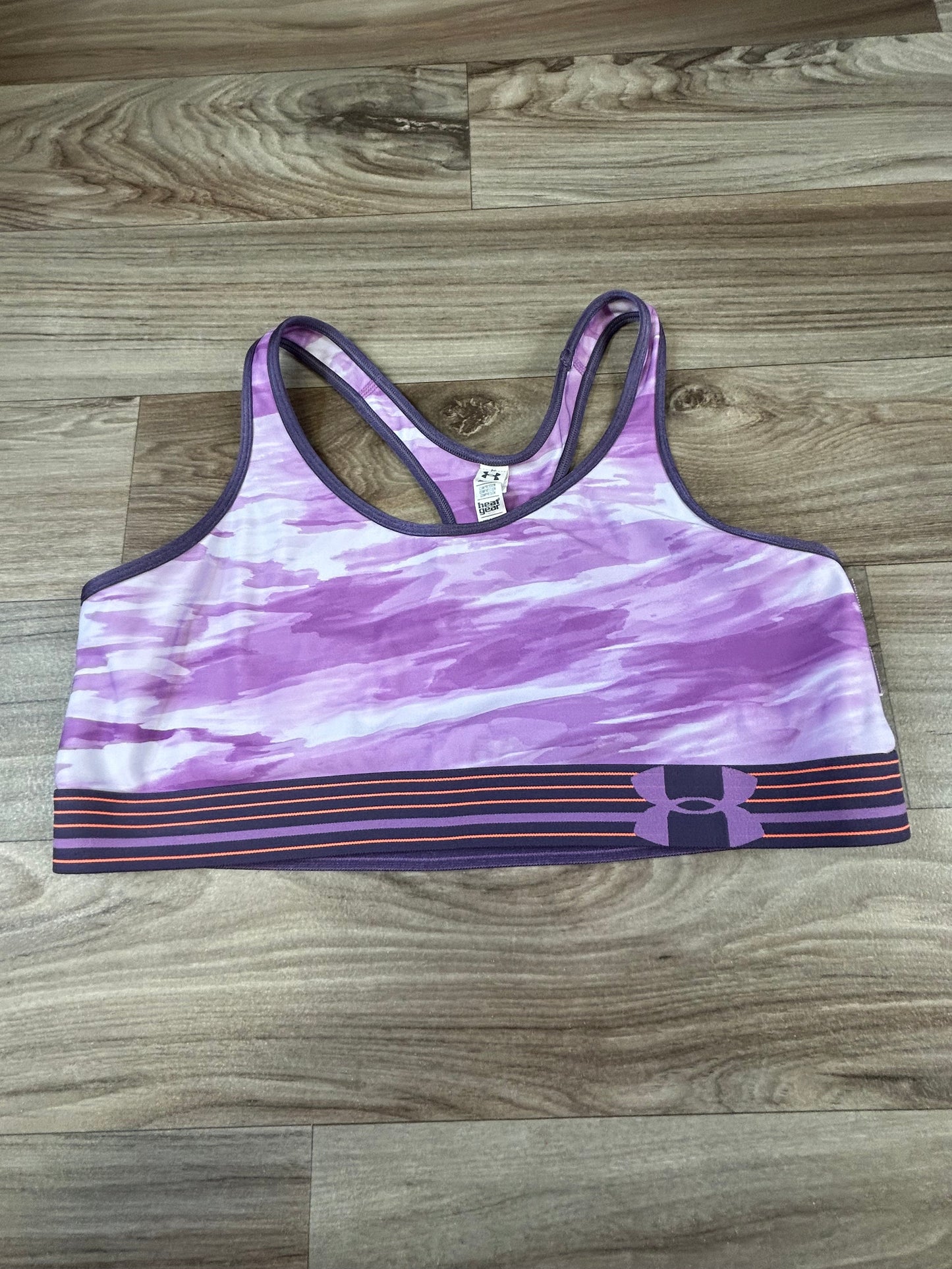 Purple Athletic Bra Under Armour, Size Xl