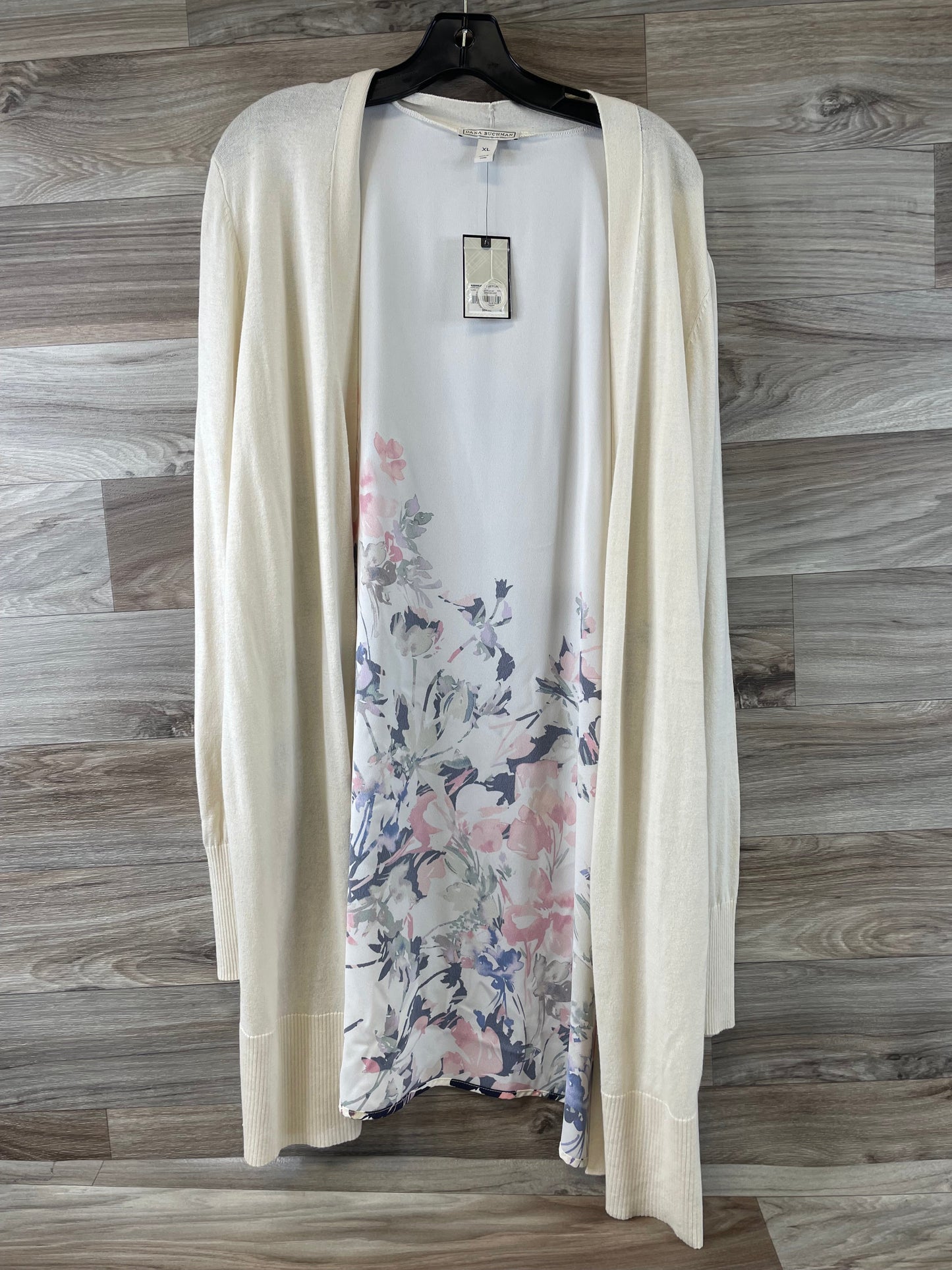 Ivory Cardigan Dana Buchman, Size Xl