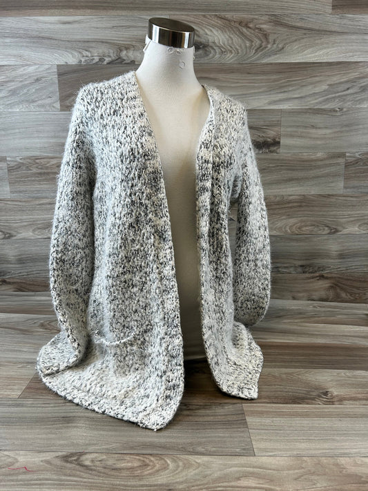 Sweater Cardigan By Forever 21 In Black & White, Size: S