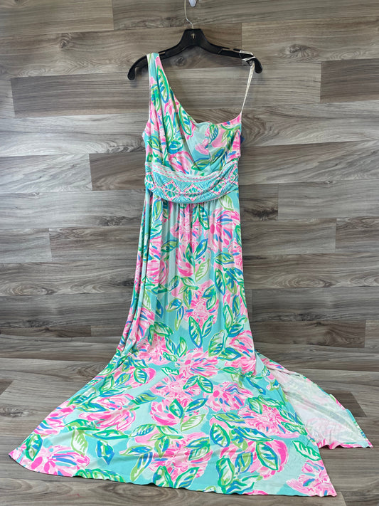 Dress Designer By Lilly Pulitzer In Blue & Pink, Size: L