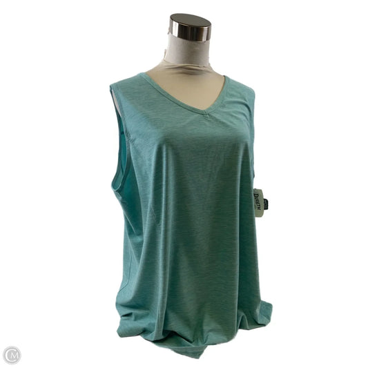 Top Sleeveless By Duluth Trading In Teal, Size: Xxl