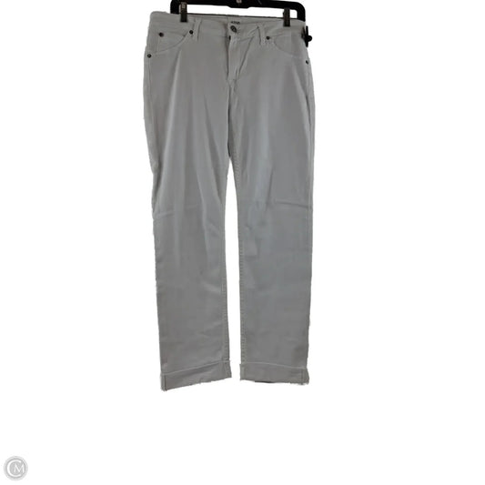 Jeans Straight By Hudson In White, Size: 8