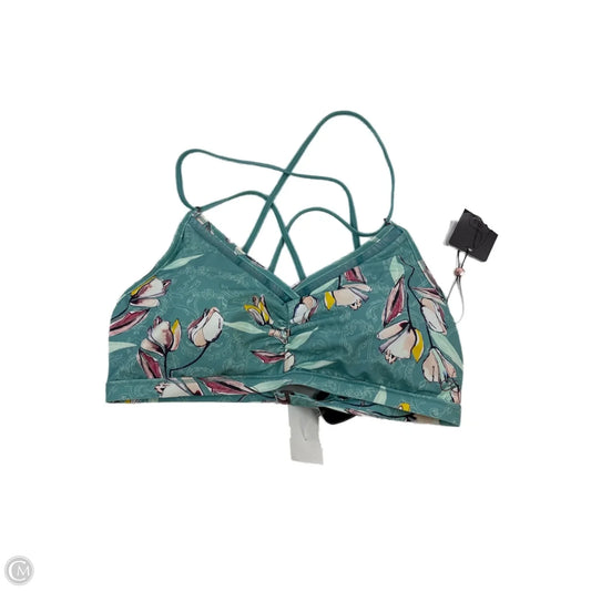 Athletic Bra By Calia In Green & Pink, Size: L