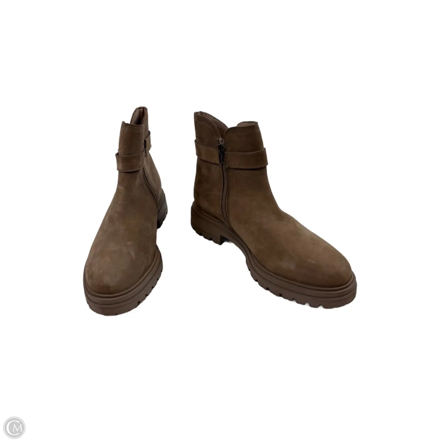 Boots Ankle Flats By Steve Madden In Tan, Size: 10