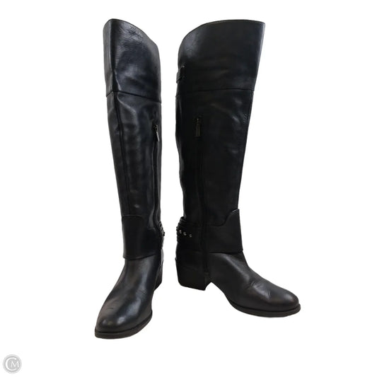 Boots Over-the-knee Heels By Vince Camuto In Black, Size: 10