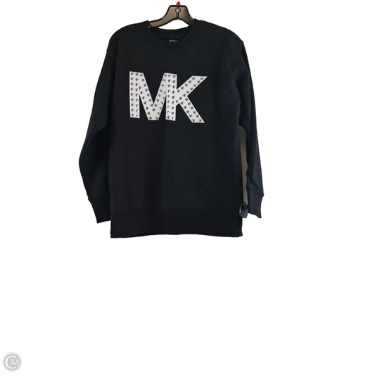 Sweatshirt Crewneck By Michael By Michael Kors In Black & White, Size: S