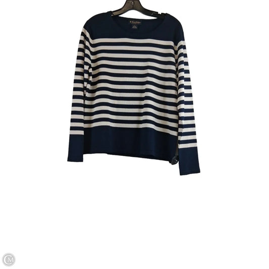 Top Long Sleeve Basic By Brooks Brothers In Striped Pattern, Size: Xl
