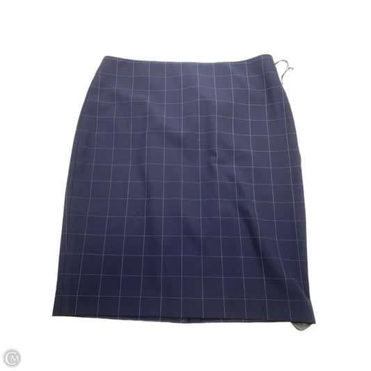 Skirt Mini & Short By Ann Taylor In Blue & White, Size: 8