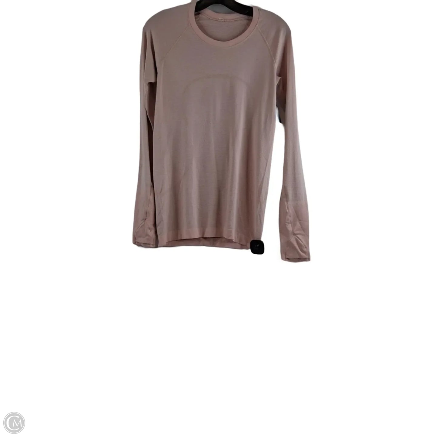 Athletic Top Long Sleeve Crewneck By Lululemon In Peach, Size: S
