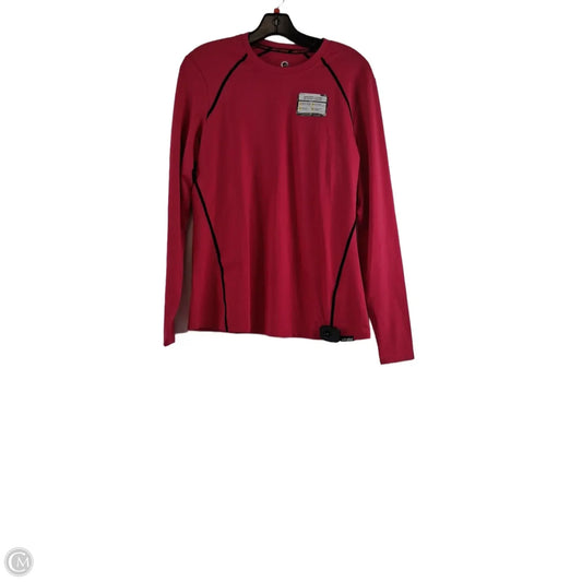Athletic Top Long Sleeve Crewneck By Clothes Mentor In Pink, Size: L