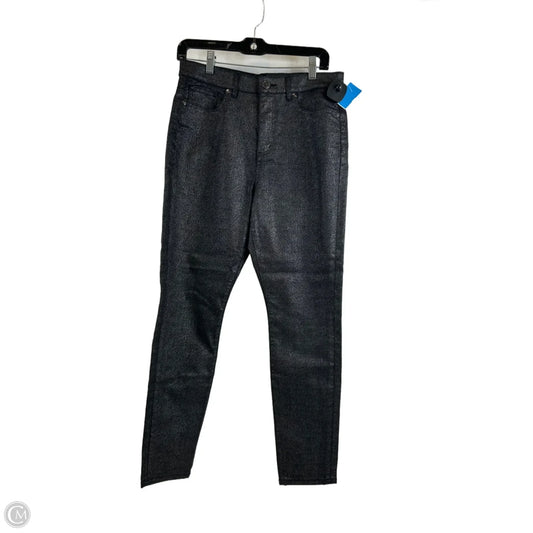 Jeans Skinny By Loft In Black, Size: 10