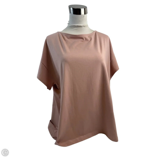 Top Short Sleeve Basic By J. Jill In Peach, Size: Xl