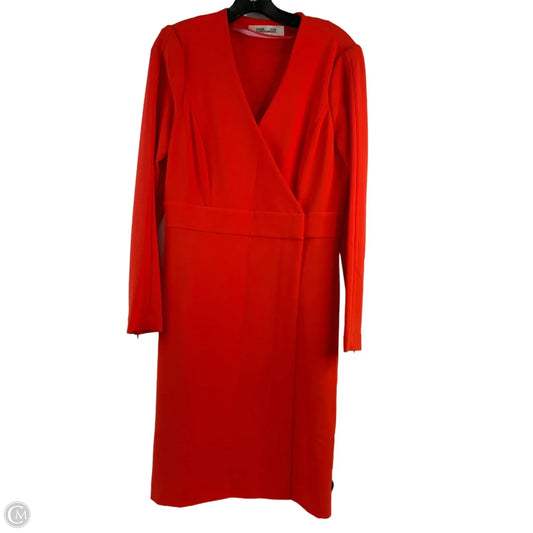 Dress Designer By Diane Von Furstenberg In Orange, Size: M