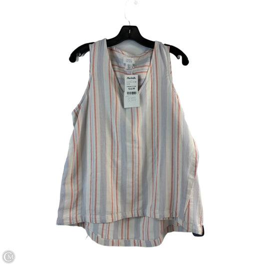 Top Sleeveless By Sigrid Olsen In Striped Pattern, Size: L