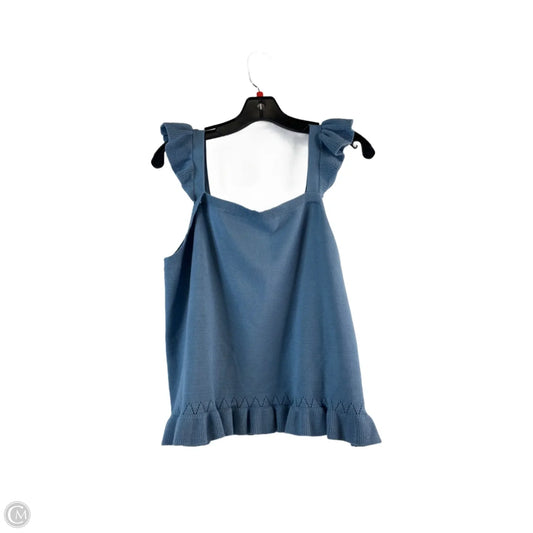 Top Sleeveless By Loft In Blue, Size: Xl
