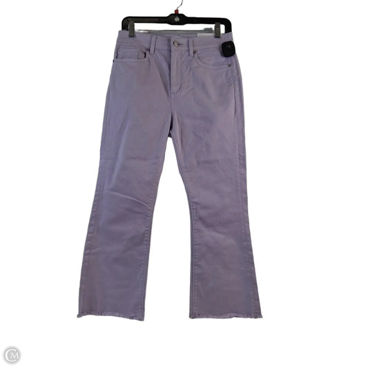 Jeans Cropped By Loft In Purple, Size: 6