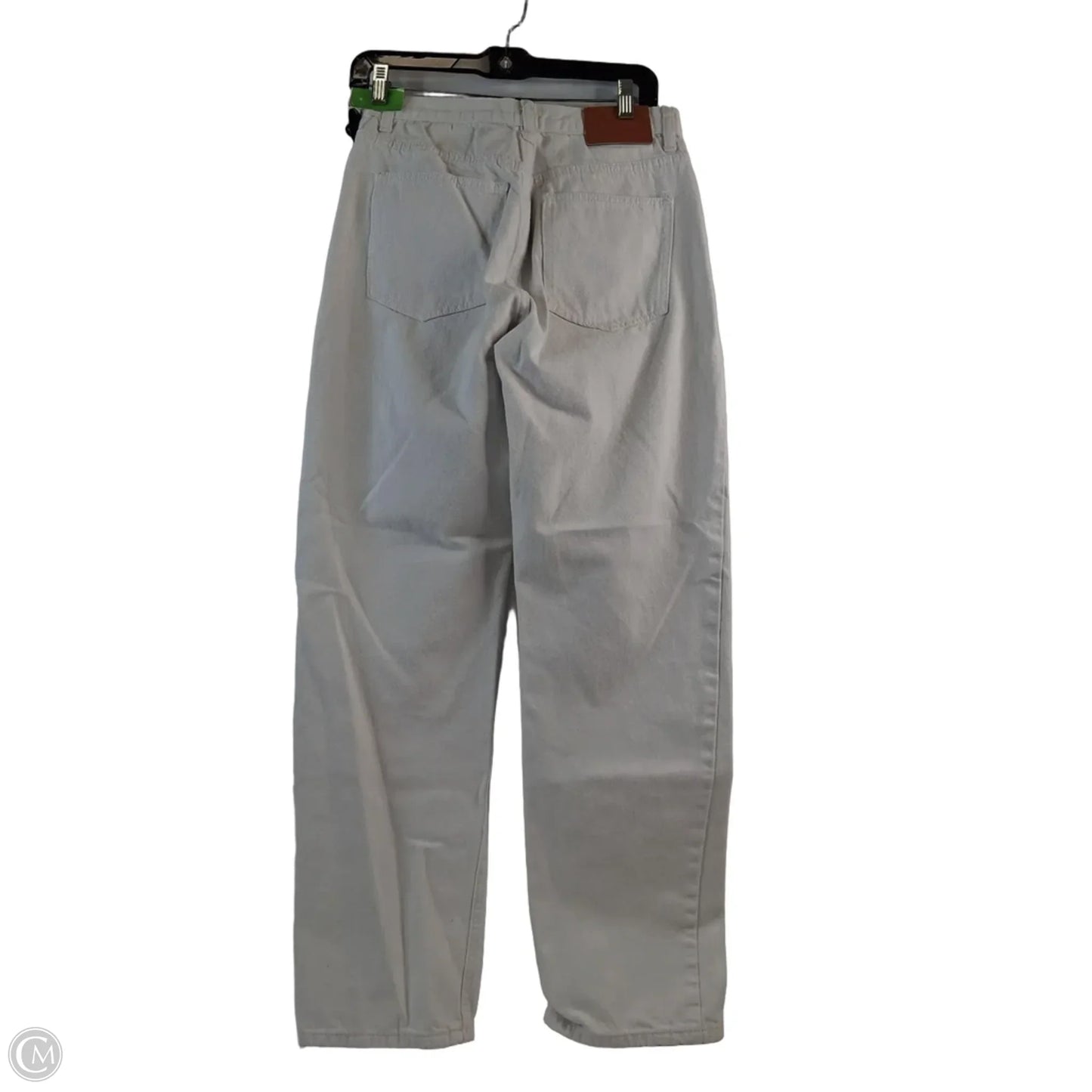 Jeans Straight By Clothes Mentor In White Denim, Size: 2