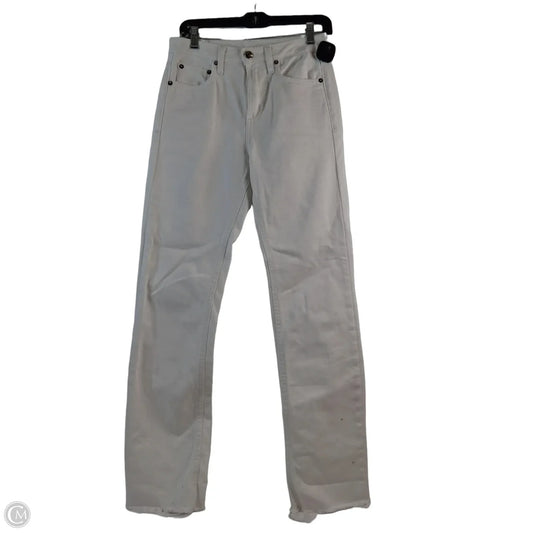 Jeans Straight By Gianni Bini In White Denim, Size: 4