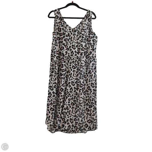 Dress Casual Midi By Maurices In Animal Print, Size: Xl