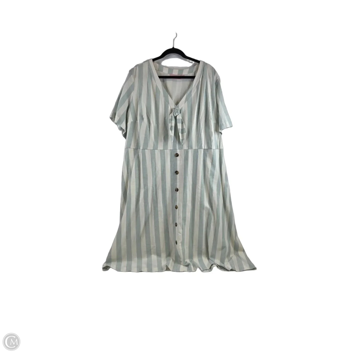 Dress Casual Midi By Evri In Striped Pattern, Size: 3x