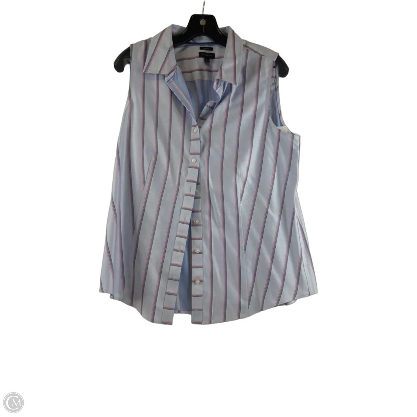 Top Sleeveless By Talbots In Blue & Pink, Size: M