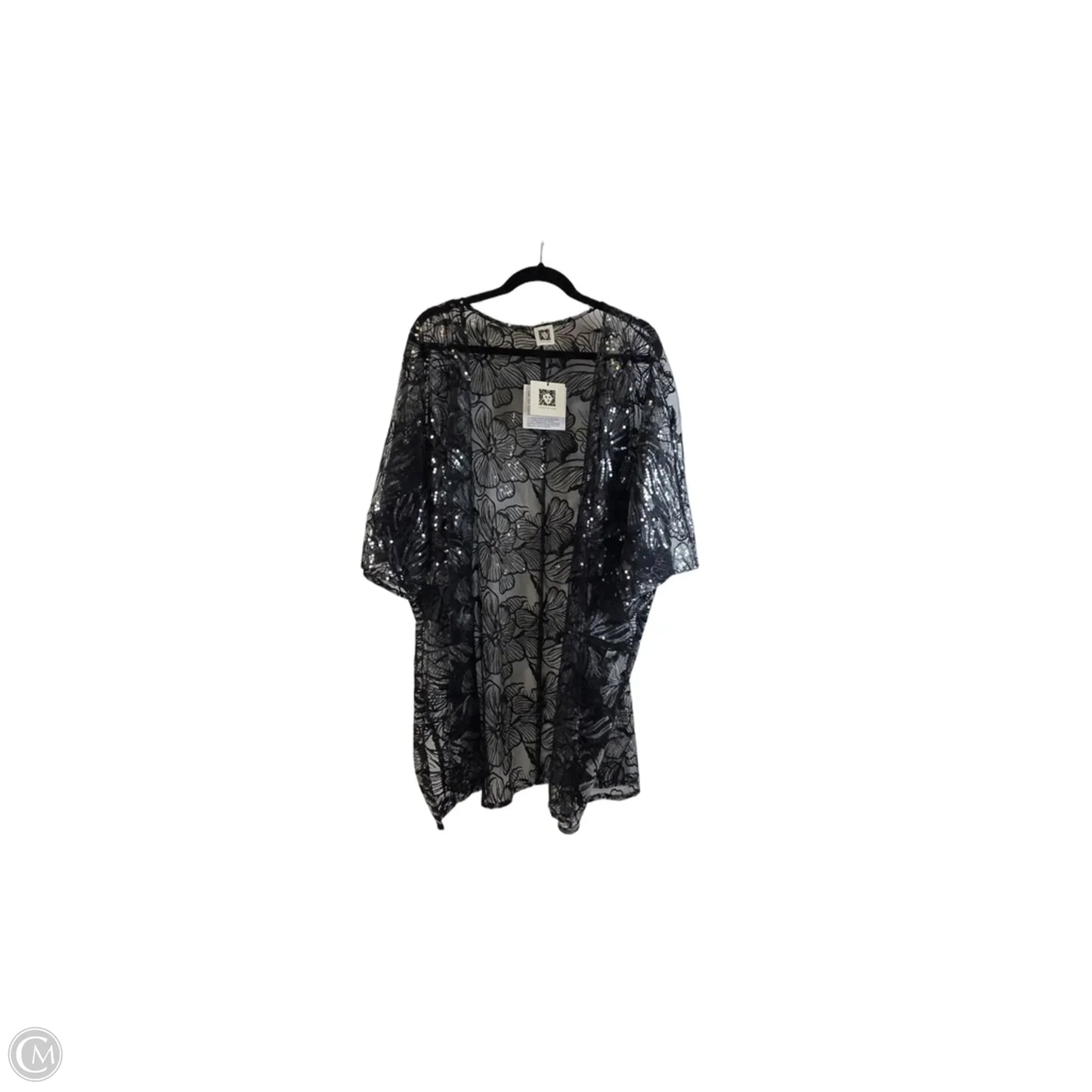 Kimono By Anne Klein In Black, Size: L