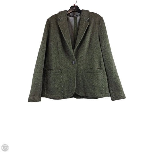 Blazer By Lands End In Green & White, Size: L