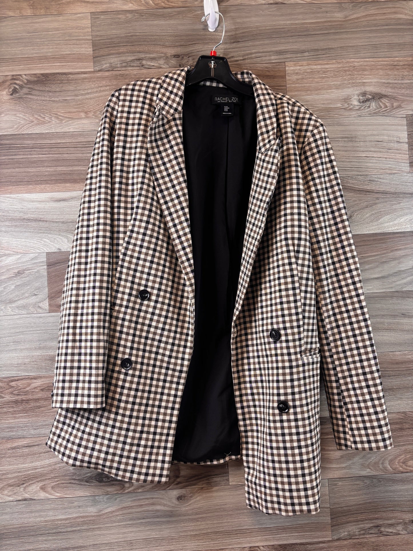 Checkered Pattern Blazer Rachel Zoe, Size M