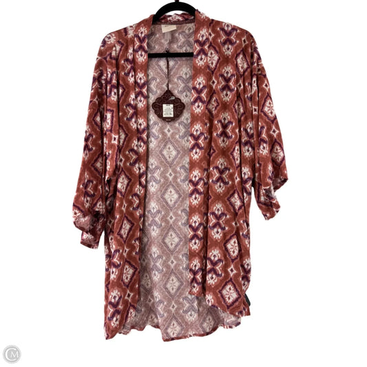 Kimono By Knox Rose In Brown & Purple, Size: S