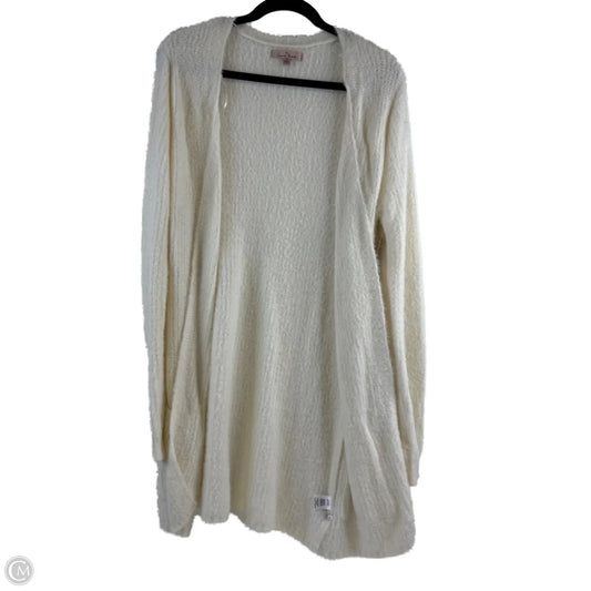 Sweater Cardigan By Love Tree In Cream, Size: S