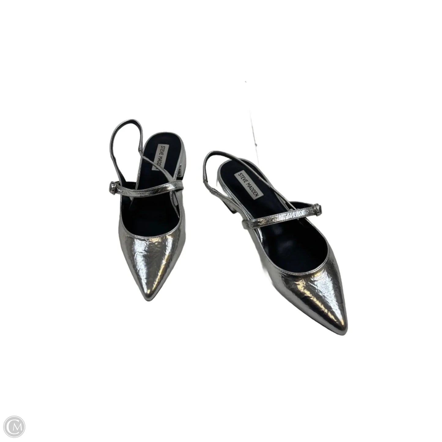 Shoes Flats By Steve Madden In Silver, Size: 9