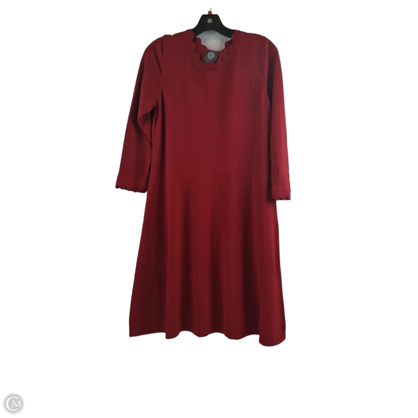 Dress Sweater By Vince Camuto In Red, Size: L
