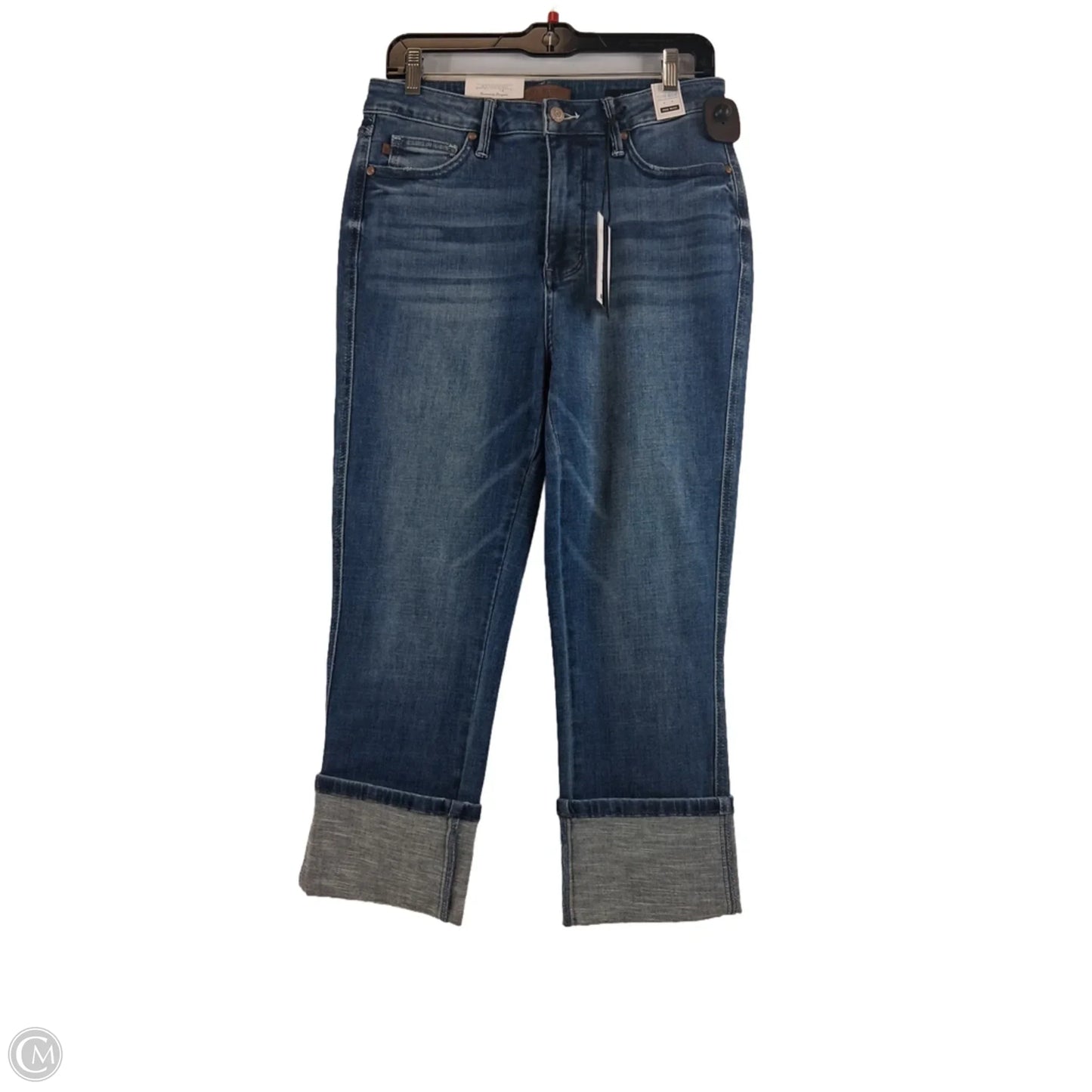 Jeans Cropped By Judy Blue In Blue Denim, Size: 6