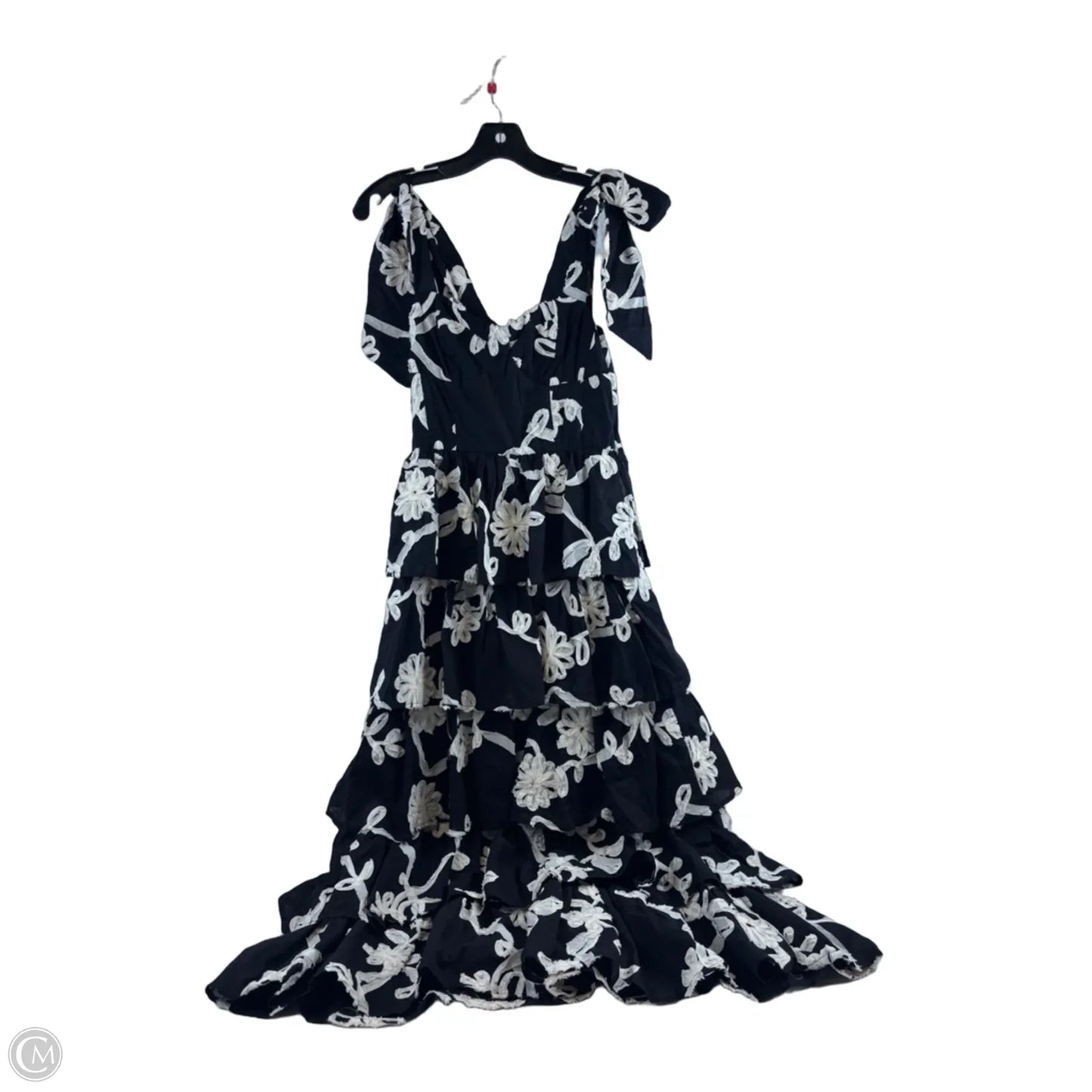 Dress Casual Maxi By Clothes Mentor In Black & Cream, Size: S