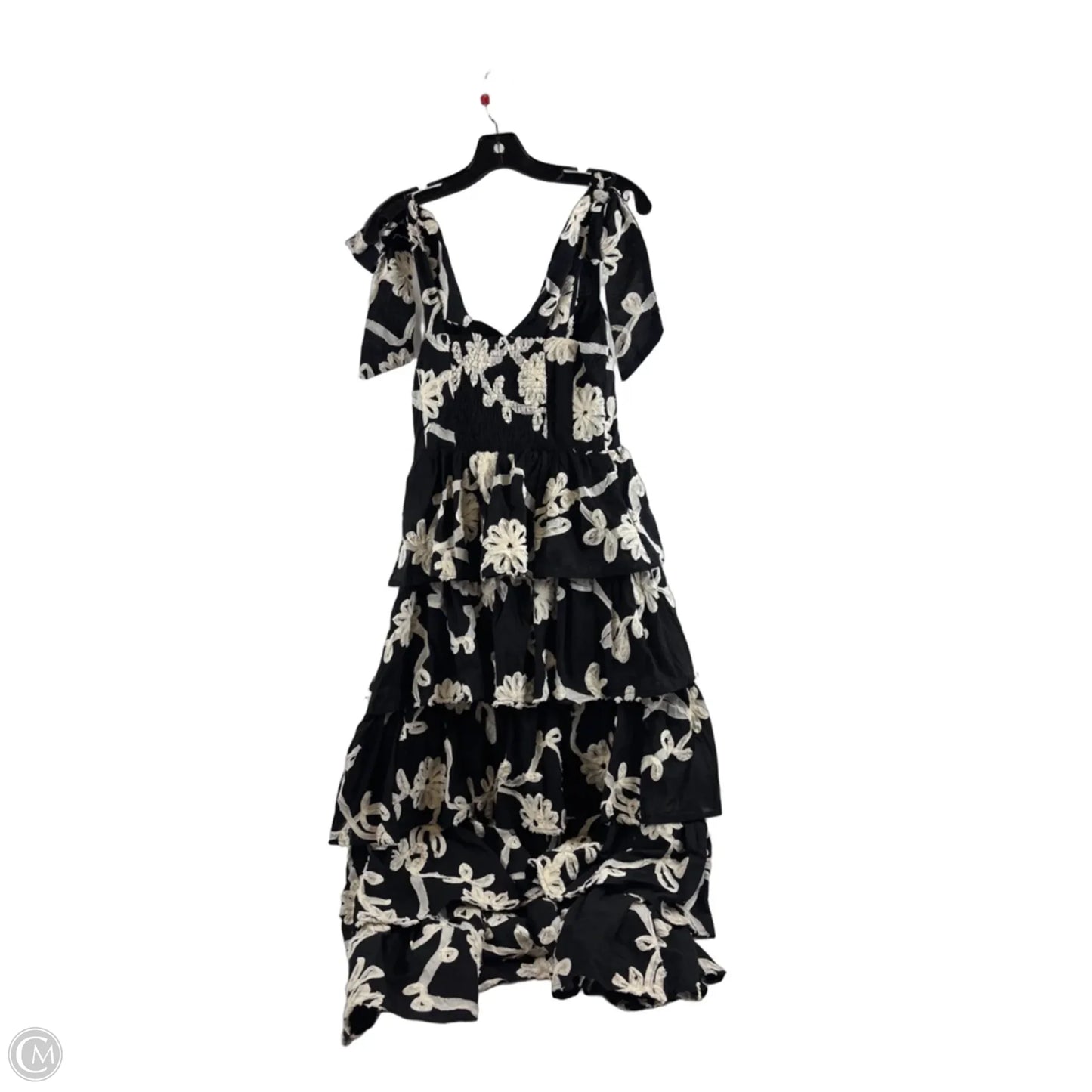 Dress Casual Maxi By Clothes Mentor In Black & Cream, Size: S