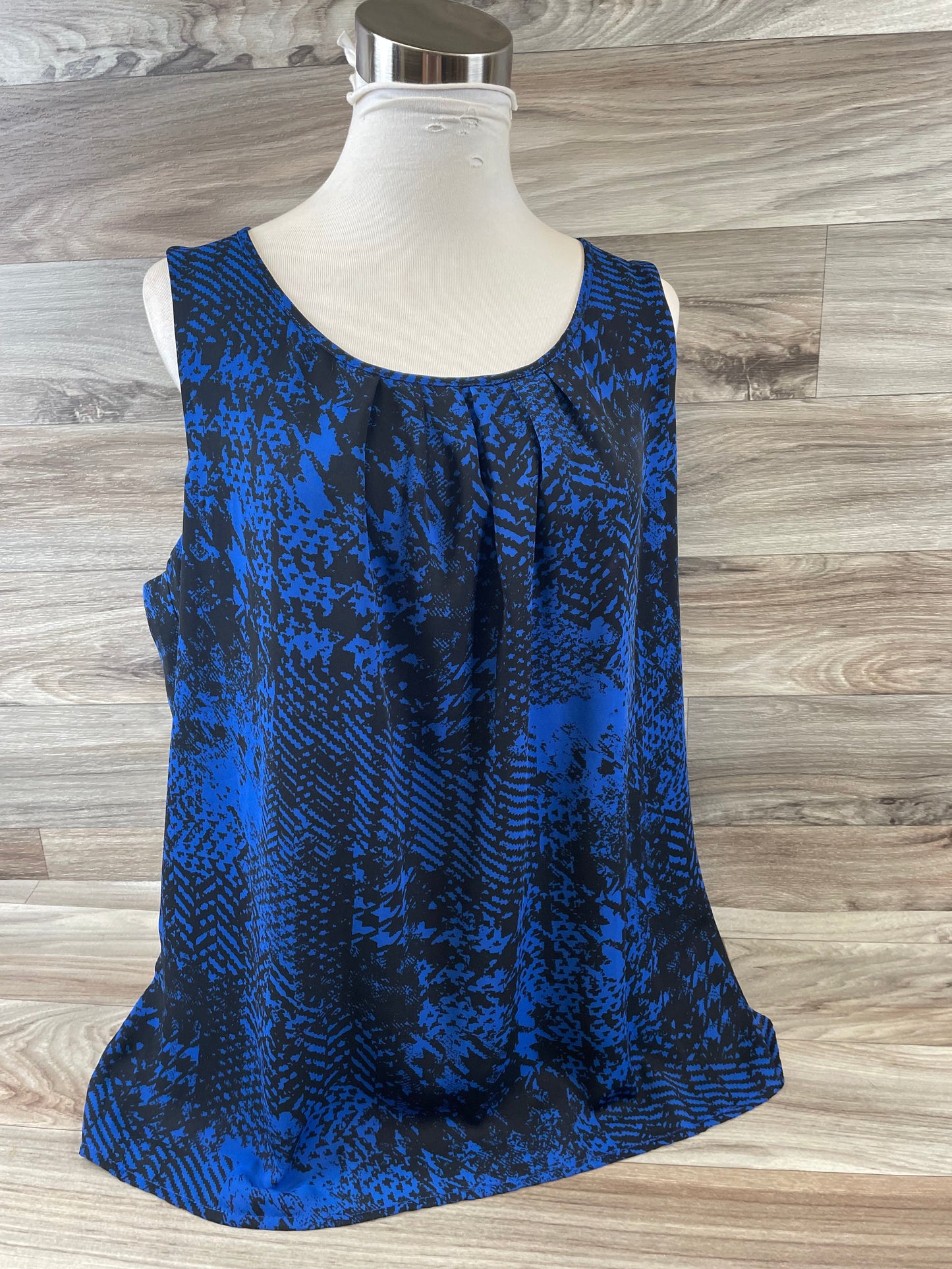 Black & Blue Top Sleeveless Apt 9, Size Xl