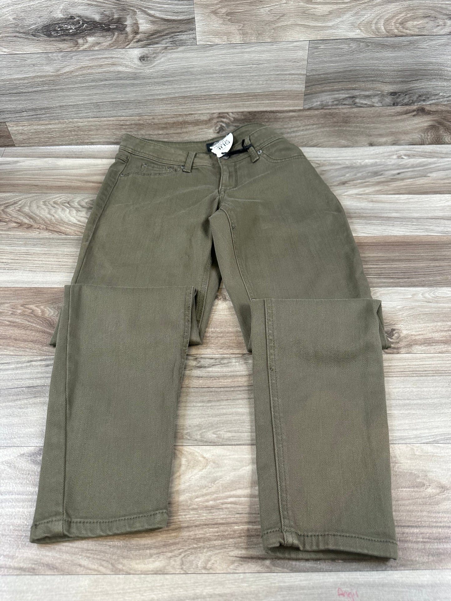 Jeans Straight By Ana In Green, Size: 10petite