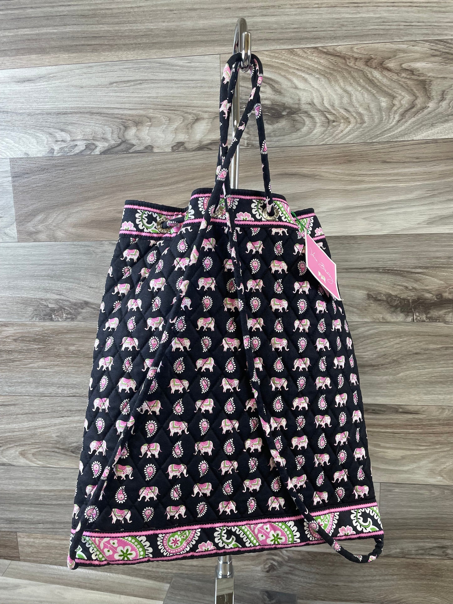 BACKPACK VERA BRADLEY in BLACK & PINK, Size: LARGE