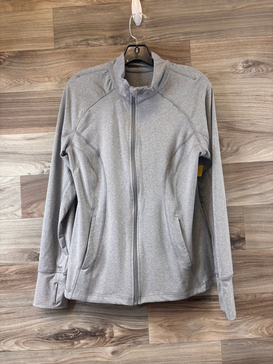 Athletic Jacket By 90 Degrees By Reflex In Grey, Size: Xl