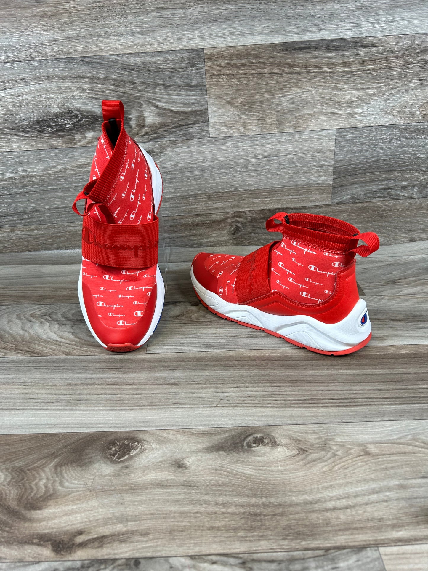 Shoes Athletic By Champion In Red & White, Size: 10