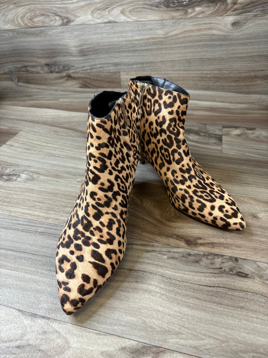 Boots Ankle Flats By Sam Edelman In Animal Print, Size: 8