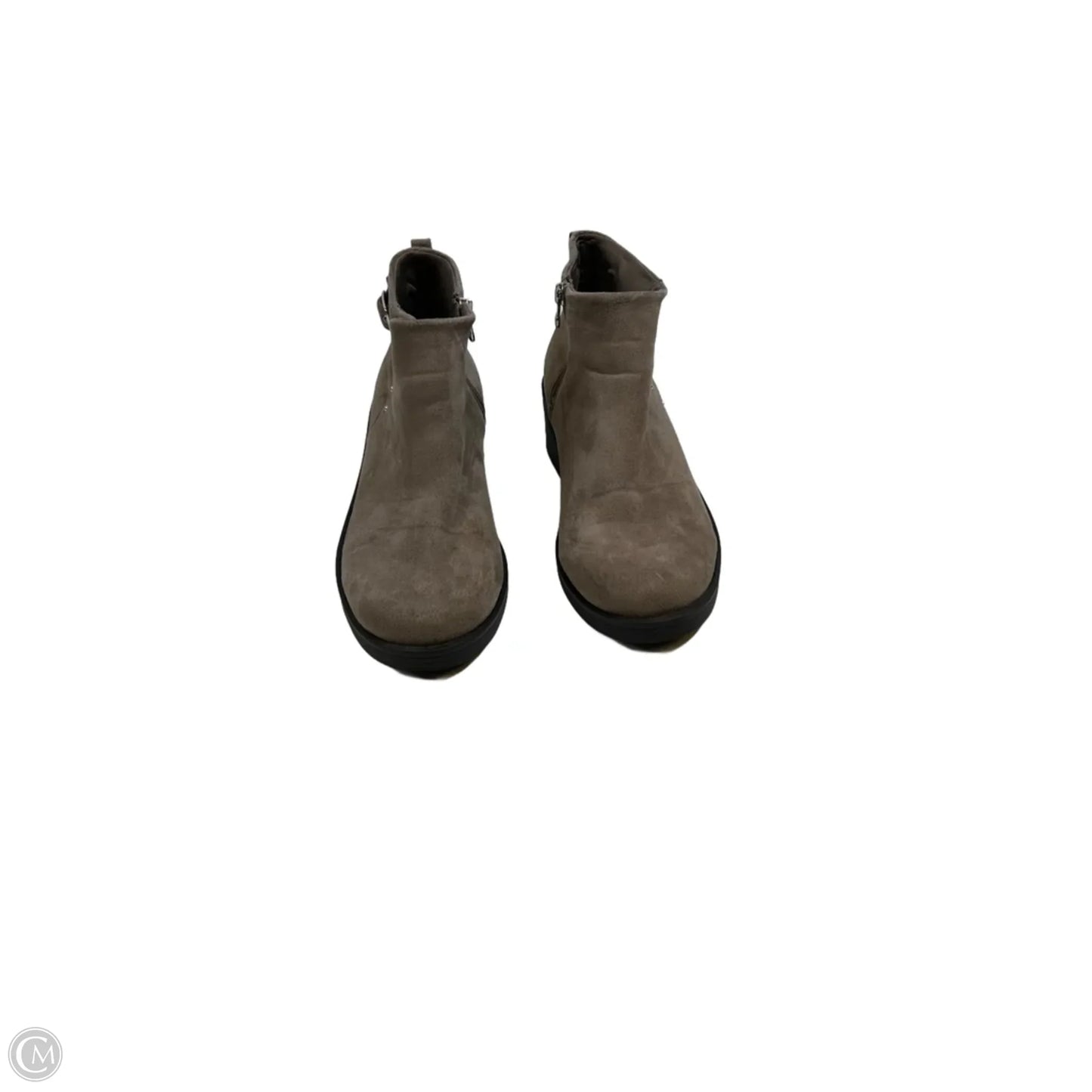 Boots Ankle Heels By Bare Traps In Brown, Size: 10