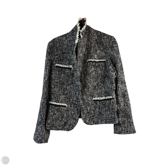 Blazer By Talbots In Black & Cream, Size: L