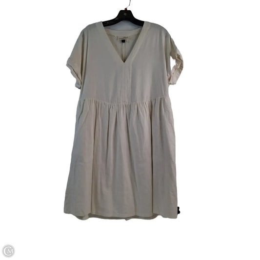 Dress Casual Midi By Universal Thread In Cream, Size: M
