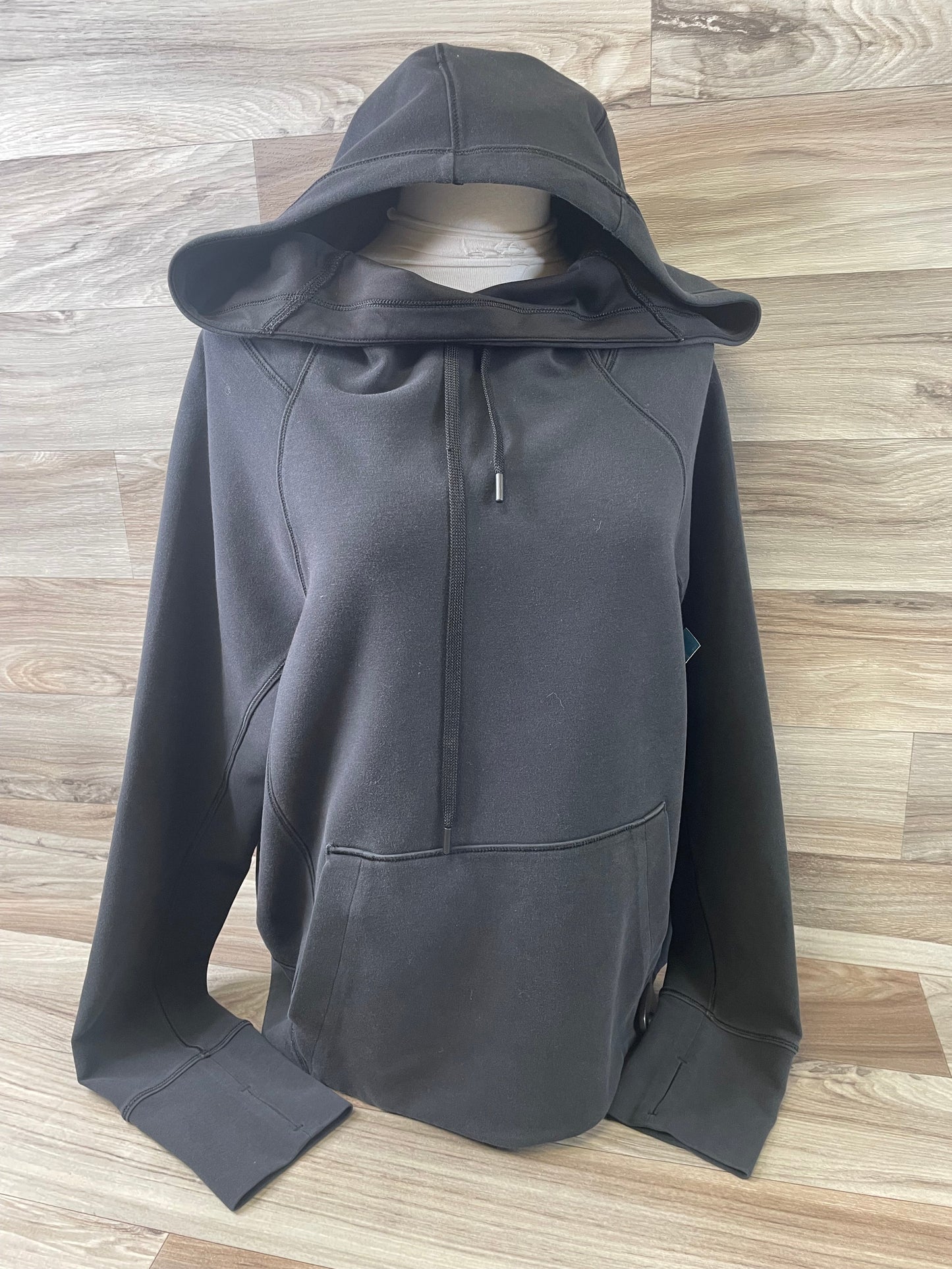 Athletic Sweatshirt Hoodie By Athleta In Black, Size: L